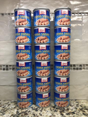 Libby Vienna Sausages 18 Cans Meat Chicken Beef Pork Wieners FREE SHIP