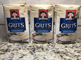 Quaker Instant Quick Grits White Hominy 15 lbs 3 pk Breakfast Corn