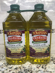 Pompeian OlivExtra Premium Mediterranean Blend Oil 2 pk Bottle Olive FREE SHIP