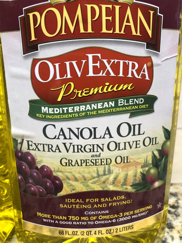 Pompeian OlivExtra Premium Mediterranean Blend Oil 2 pk Bottle Olive FREE SHIP