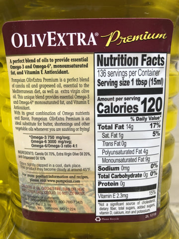 Pompeian OlivExtra Premium Mediterranean Blend Oil 2 pk Bottle Olive
