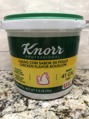 Knorr Chicken Flavor Bouillon 70.4 Oz Calde con Sabor de Pollo 41gal Stock