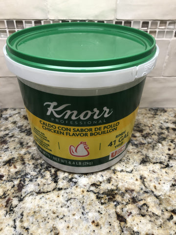 Knorr Chicken Flavor Bouillon 70.4 Oz Calde con Sabor de Pollo 41gal Stock