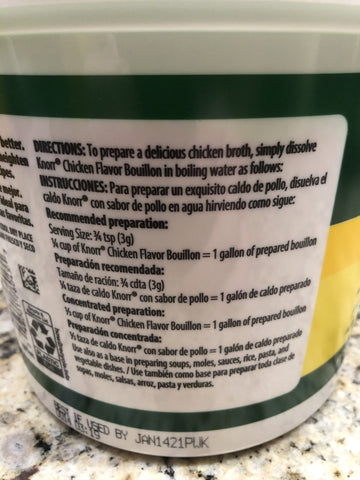 Knorr Chicken Flavor Bouillon, 70.4 oz