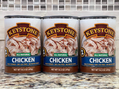 3 CANS Keystone All Natural Chicken 14.5 Oz Dumplings Salad Pie Taco