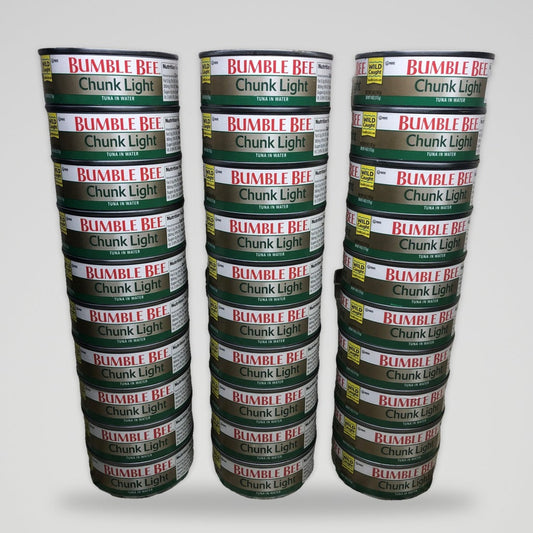 36 Cans of Bumble Bee Chunk Light Tuna in Water, 5 oz