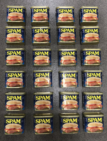 24 CANS Spam Classic 12 oz Can Treet Lunch Meat Ham Loaf Treet