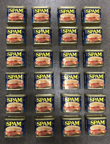 24 CANS Spam Classic 12 oz Can Treet Lunch Meat Ham Loaf Treet