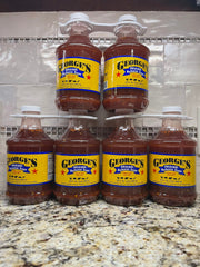 6 BIG Bottles George's Original Barbecue Sauce 32 oz BBQ Marinade Pork Dip