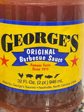 4 BIG Bottles George's Original Barbecue Sauce 32 oz BBQ Marinade Pork Dip