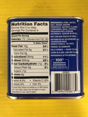 6 Cans of Clover Valley Luncheon Meat, 12 oz