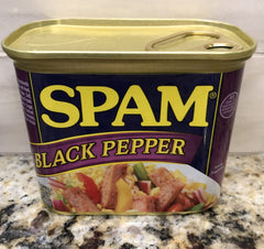 Spam Black Pepper 12 oz. can Treet Lunch Meat Ham spicy sandwich