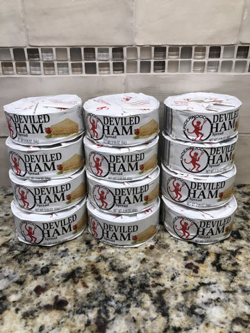 12 CANS Underwood Deviled Ham Spread 2.25 oz. Can Sandwich Egg