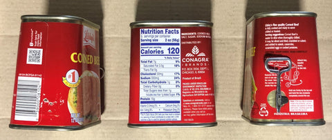 3 x Libby Corned Beef 12oz Can Sandwich Meat Spread Cans FREE SHIP