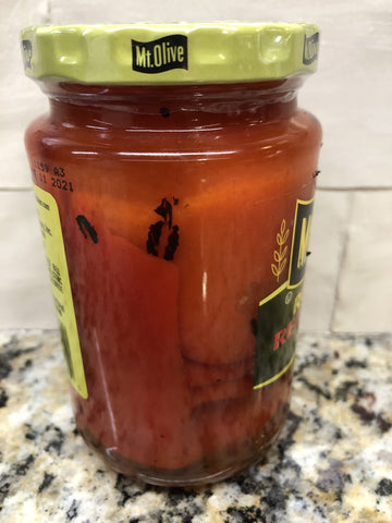 Mount Olive Roasted Red Peppers 12 oz Marinated Bell Sub Burger