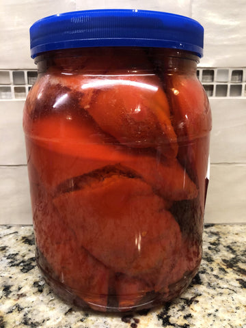 1/2 Gallon Jar Big John's Pickled Pig's Feet like Sausage Wieners 2.5 lbs 40 oz.