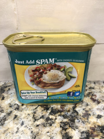 Spam with Chorizo Seasoning 12 oz. can Treet Lunch Meat Ham spicy pork sausage