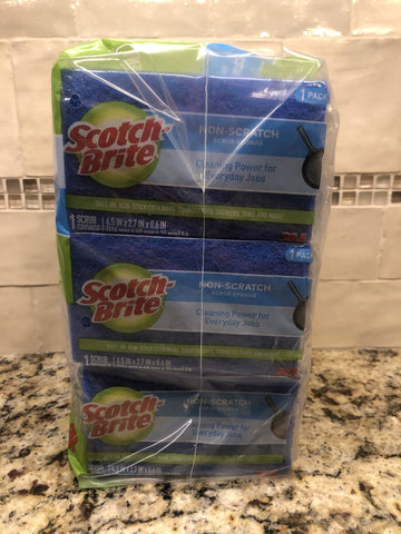 Scotch-Brite Non Scratch Scrub Sponges 21 ct. Kitchen Dish Bathroom