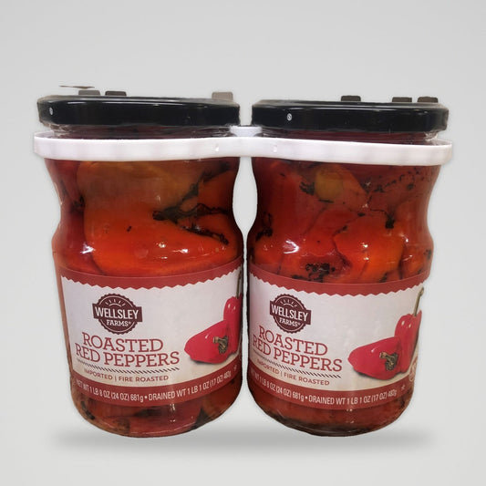 Wellsley Farms Roasted Red Peppers, 2 pk 17 oz