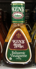 Ken's Steak House Balsamic Vinaigrette Salad Dressing 16 oz Bottle Romain