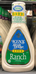 Ken's Steak House Lite Ranch Salad Dressing 16 oz Bottle Dip Veggie