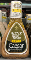 Ken's Steak House Lite Caesar Salad Dressing 16 oz Bottle Marinade Dip Sauce