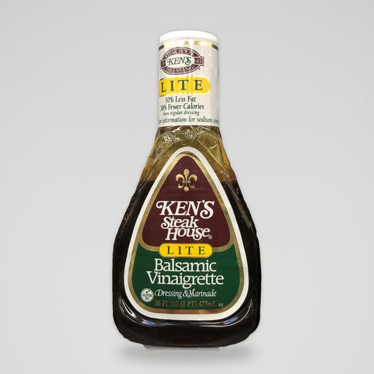 Ken's Steak House Lite Balsamic Vinaigrette Salad Dressing, 16 oz