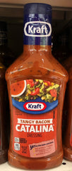 Kraft Tangy Bacon Catalina Salad Dressing 16 oz Bottle Romain Iceberg