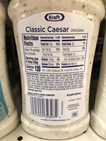 Kraft Classic Caesar Salad Dressing, 16 oz