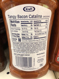 Kraft Tangy Bacon Catalina Salad Dressing 16 oz Bottle Romain Iceberg