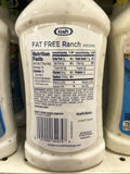 Kraft Classic Ranch Fat Free Salad Dressing 16 oz Bottle Romain Iceberg Dip