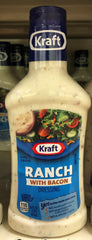 Kraft Ranch with Bacon Salad Dressing 16 oz Bottle Romain Iceberg Dip