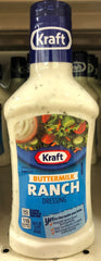 Kraft Buttermilk Ranch Salad Dressing 16 oz Bottle Romain Iceberg Dip