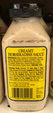 Bookbinders Sassy Creamy Horseradish 9.75 Oz Squeezable Bottle Sauce