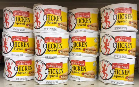 12 CANS Underwood Deviled Chicken Spread 4.25 oz. Can Sandwich White Meat Broth