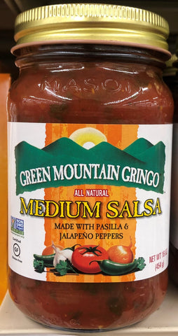 Green Mountain Gringo Medium Salsa 16 oz Relish Sauce Dip Texas Pete