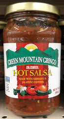 Green Mountain Gringo Hot Salsa 16 oz Relish Sauce Dip Texas Pete