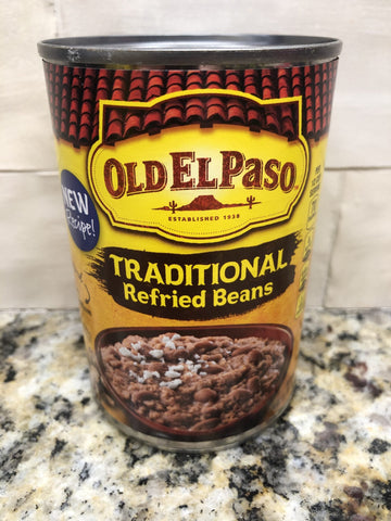 12 Cans Old El Paso Traditional Refried Beans Taco Filling 7 layer dip FREE SHIP