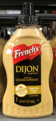 Squeeze Bottle of French's Dijon Mustard with Chardonnay 12 Oz Chicken Hamburger