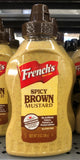 THREE Squeeze Bottles of French's Spicy Brown Deli Mustard 12 Oz