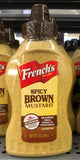 3 Bottles of French's Spicy Brown Deli Mustard, 12 oz