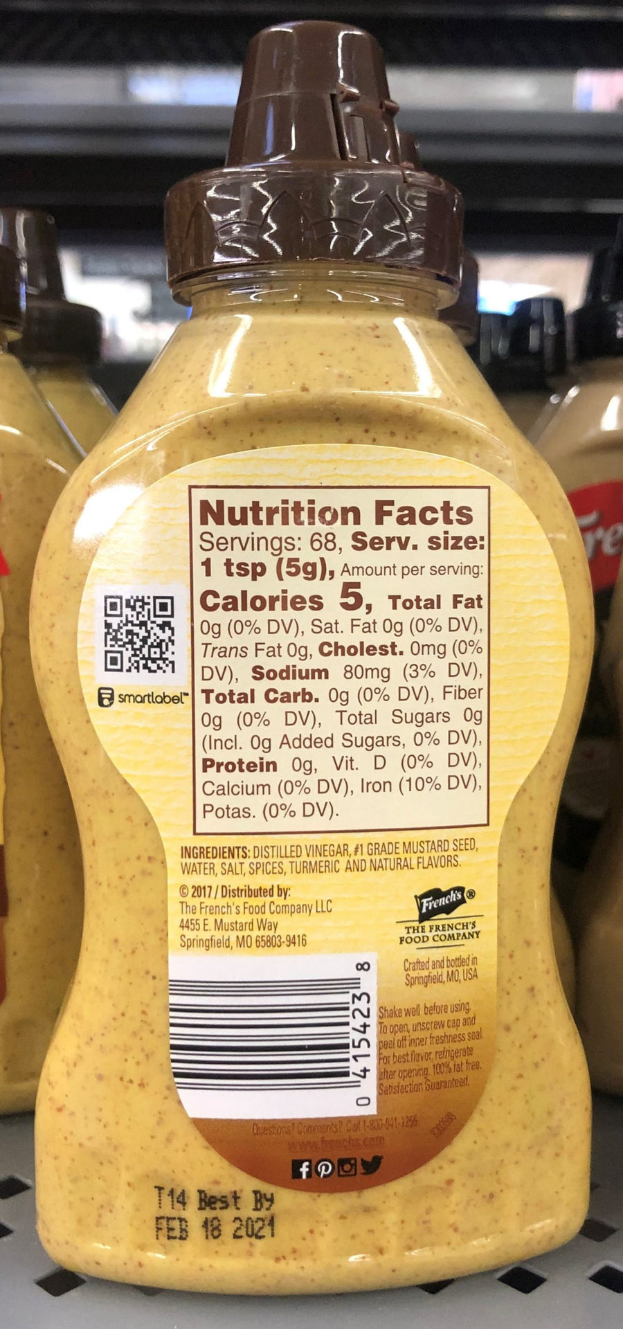 French's Spicy Brown Deli Mustard, 12 oz