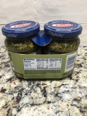 6 JARS Barilla Traditional Basil Pesto 6oz Sauce Herb Pizza Fish Chicken Pasta