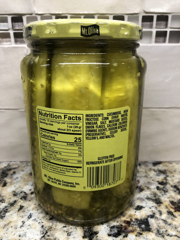 Mount Olive Old Fashioned Sweet Bread and Butter Spears Pickles, 24 oz