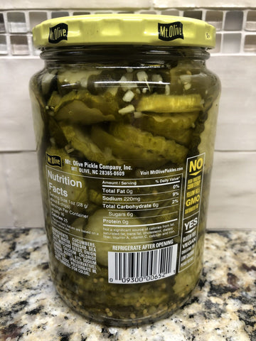 Mount Olive Old Fashioned Sweet Bread and Butter Chips Pickles 24 oz