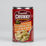 Campbell's Chunky Chicken Broccoli Cheese with Potato Soup, 18.8 oz Cans