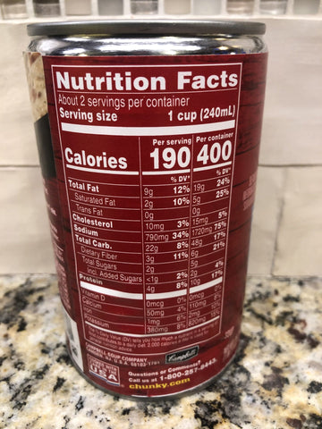 12 Cans of Campbell's Chunky Baked Potato with Cheddar & Bacon Bits Soup, 18.8 oz