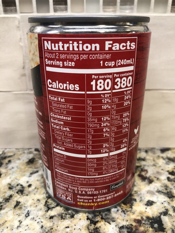 12 Campbell's CHUNKY Pub Style Chicken Pot Pie Soup 18.8 oz Cans