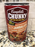 4 Cans of Campbell's Chunky Jazzy Jambalaya with Chicken Sausage & Ham Soup, 18.6 oz