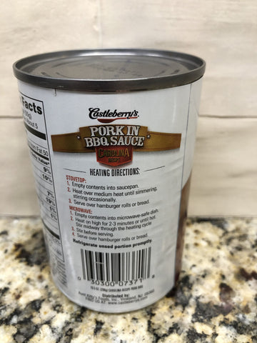 6 CANS Castleberry's Carolina Recipe Pork in BBQ Sauce Sandwich Chopped Pulled